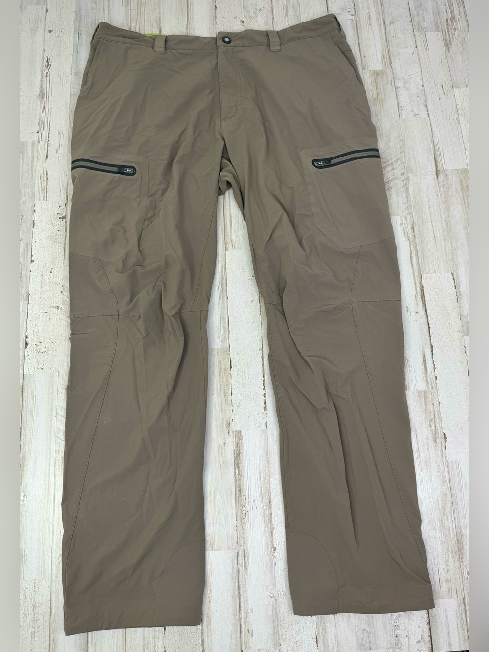REI Relaxed Fit Cargo Pants 38x32 Men's Brown Hiking Travel Outdoor
